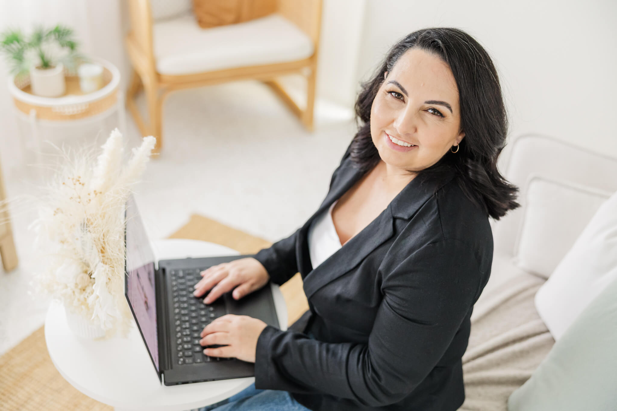 Event planner Gina, during her portrait session, looking to do more marketing in Rockhampton.